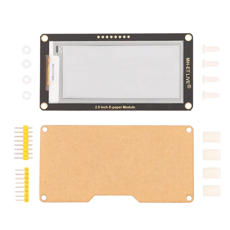 ePaper Display mit 2,9 Zoll e-Ink Display, Modul mit geringem Stromverbrauch, SPI Unterstützung und 3.3V/5V MCU Schnittstelle