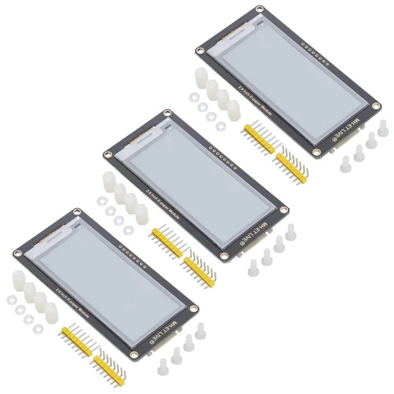 ePaper Display mit 2,9 Zoll e-Ink Display, Modul mit geringem Stromverbrauch, SPI Unterstützung und 3.3V/5V MCU Schnittstelle