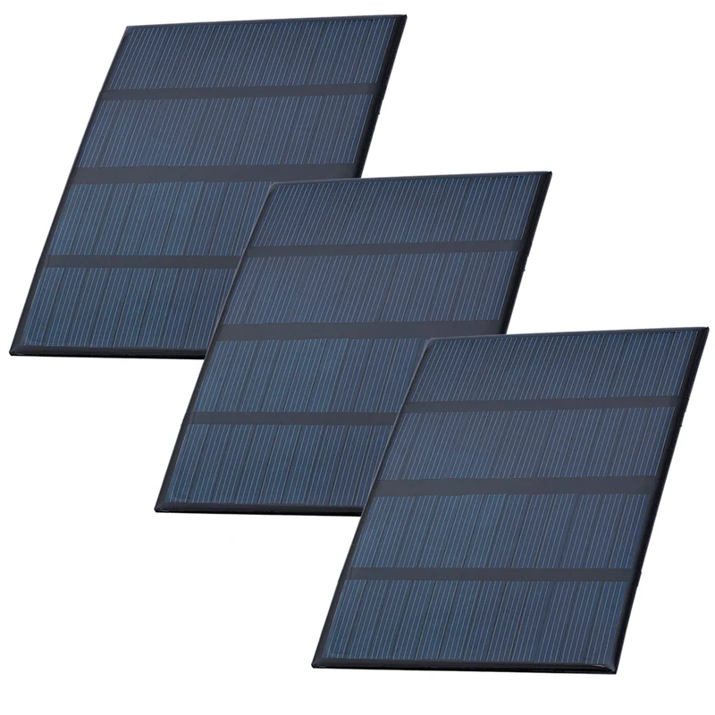 Solarpanel 5V 1,5W Wasserdichtes Polysilizium Mini Solar Modul zum Laden von Batterien und Geräten
