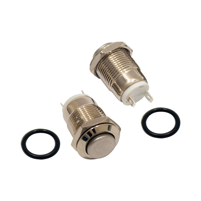 Drucktaster bis 36V, wasserdicht für Hupenknopfschalter, Türklingelschalter, Netzschalter, elektrische Geräte 12mm Durchmesser