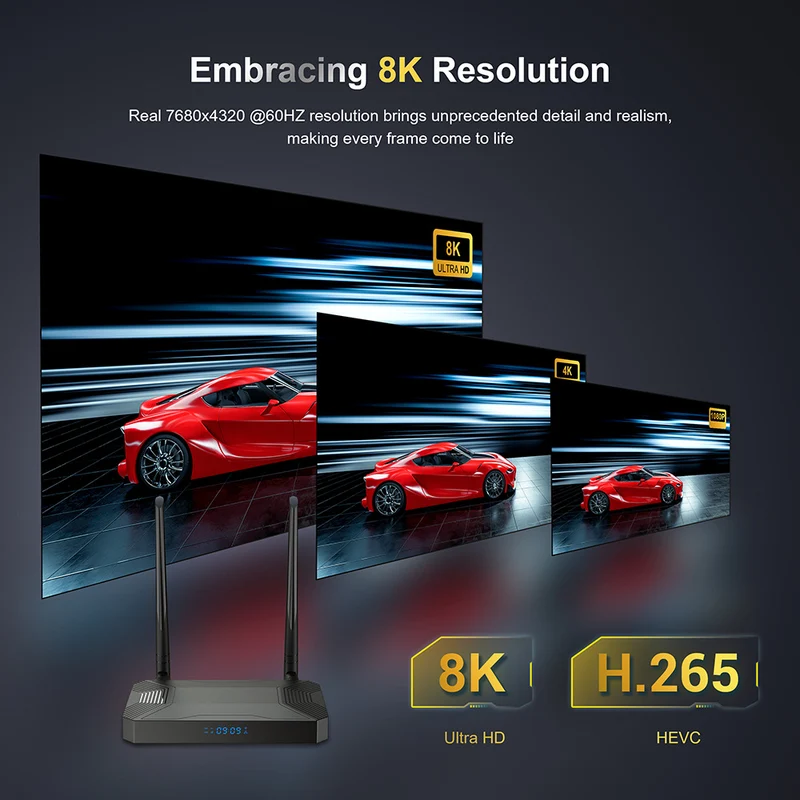 4G LTE SIM-Anschluss Android-TV-Box Amlogic S905X3 Set-Top-Box