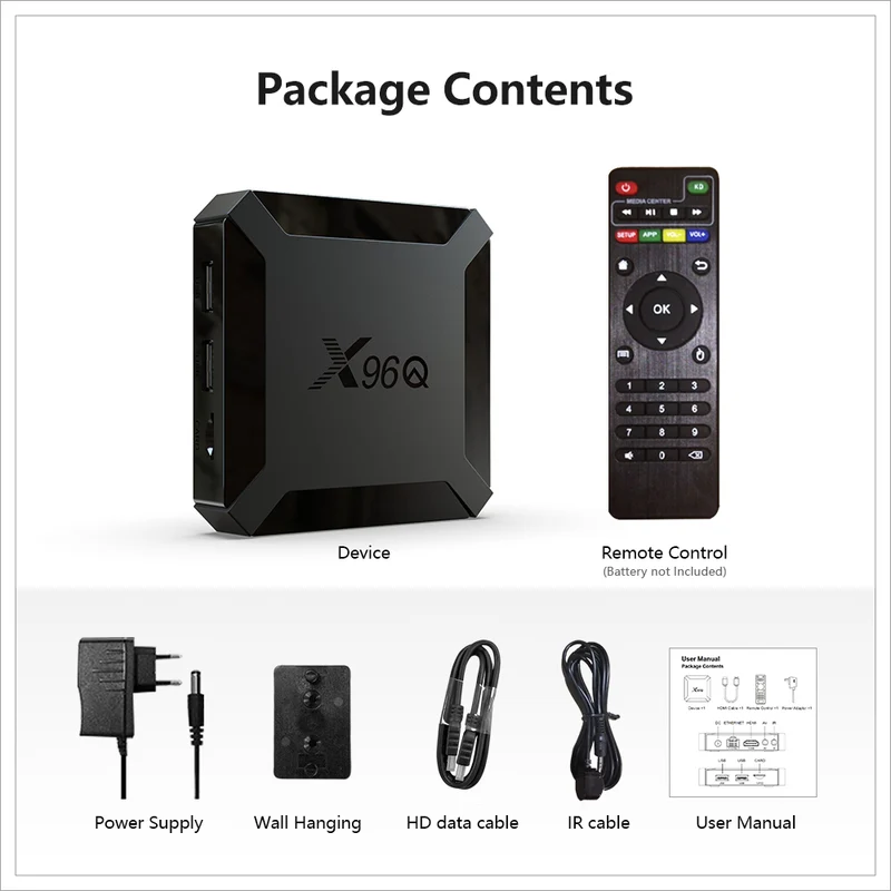 X96Q Android 10 TV-Box Allwinner H313 Quad Core Digital Signage Player