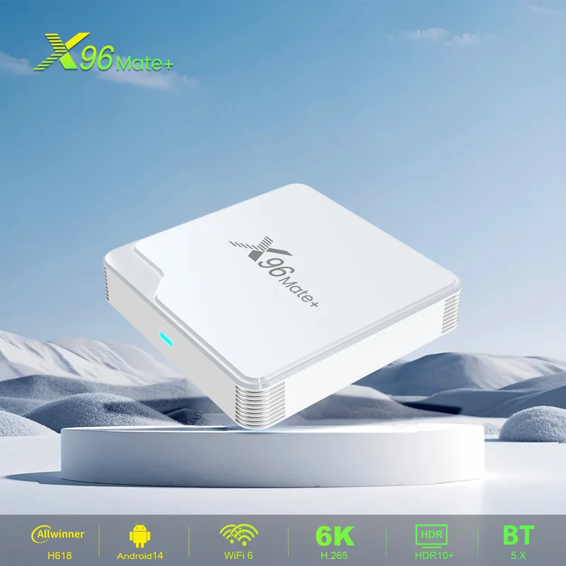 X96 Mate+ Allwinner H618 6K Android 14 TV-Box Hersteller