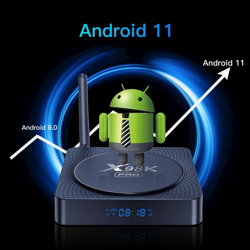 Rockchip RK3566 Quad Core Android TV Box X98K Pro 8K Set-Top-Box Hersteller