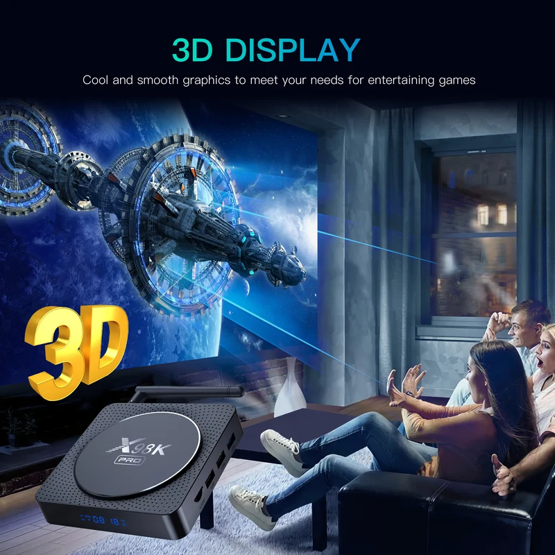 Rockchip RK3566 Quad Core Android TV Box X98K Pro 8K Set-Top-Box Hersteller
