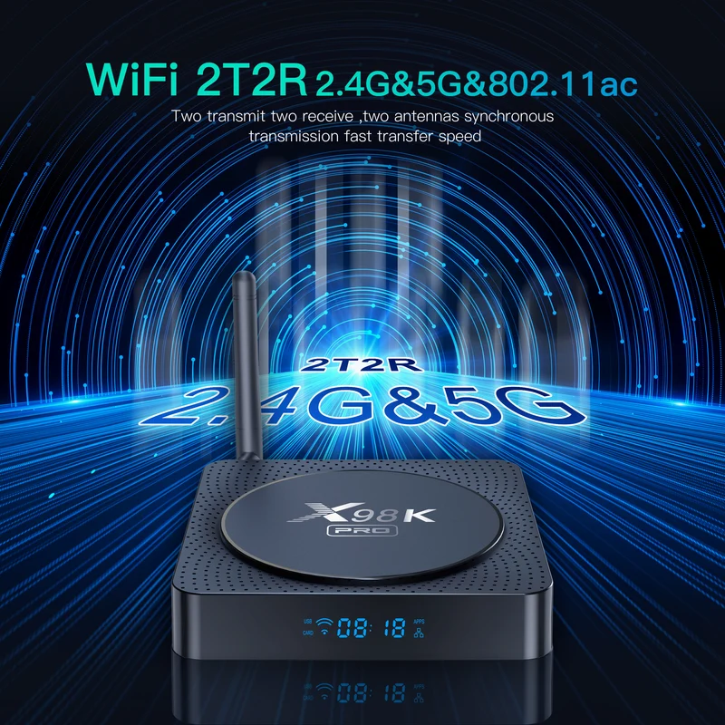 Rockchip RK3566 Quad Core Android TV Box X98K Pro 8K Set-Top-Box Hersteller