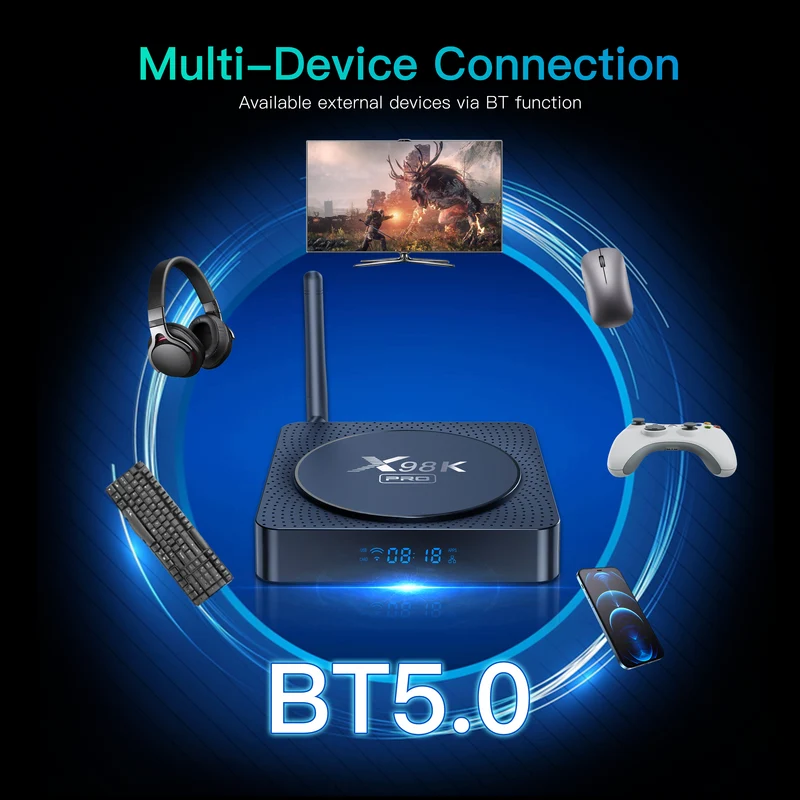 Rockchip RK3566 Quad Core Android TV Box X98K Pro 8K Set-Top-Box Hersteller