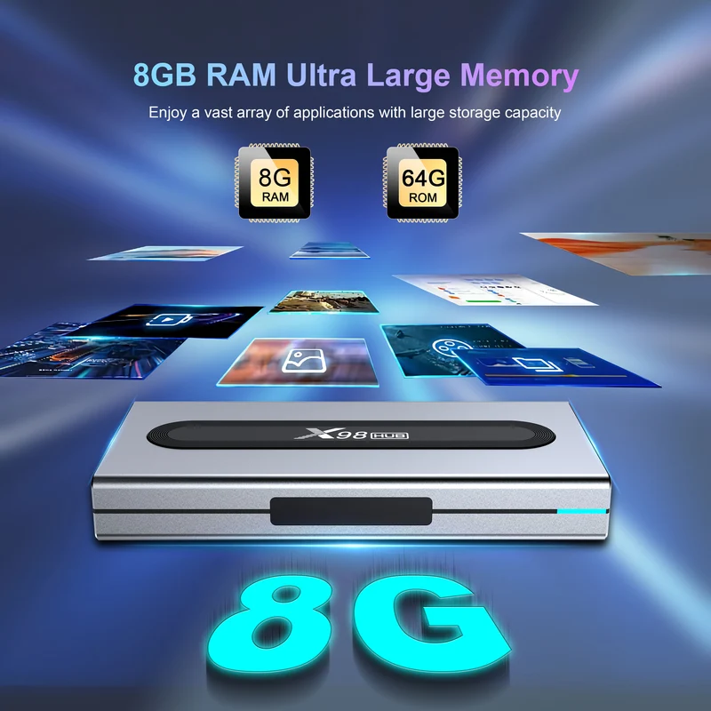 X98HUB Amlogic S928X-J Set-Top-Box X96 8K Android TV Box Hersteller