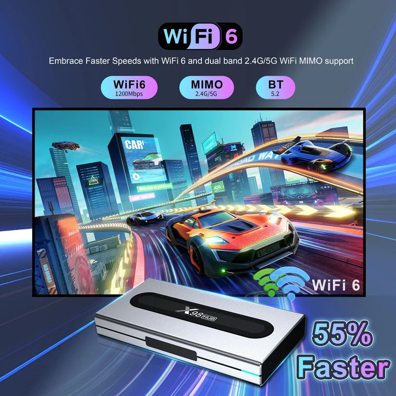 X98HUB Amlogic S928X-J Set-Top-Box X96 8K Android TV Box Hersteller