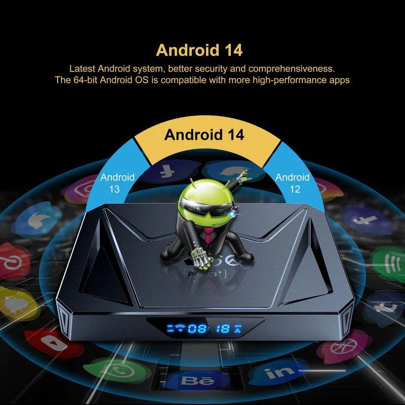 Allwinner H728 Android 14 X96Q pro+ 8K Android Box