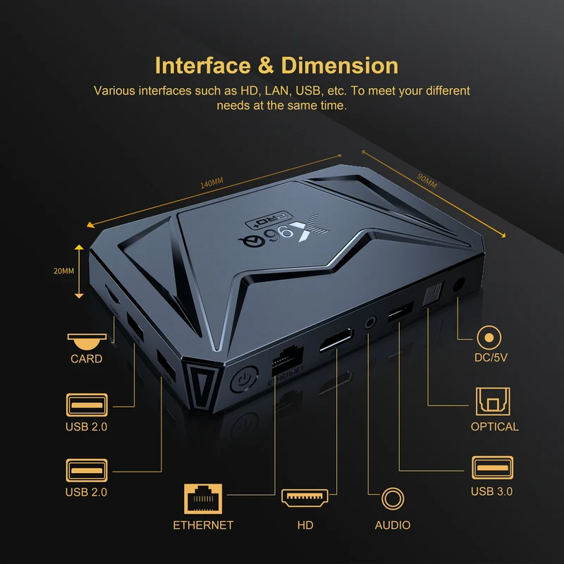 Allwinner H728 Android 14 X96Q pro+ 8K Android Box