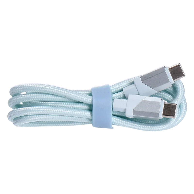 SDL Lade- und Synchonisierungskabel 1,2 m USB-C auf USB-C Stoff ummantelt türkis