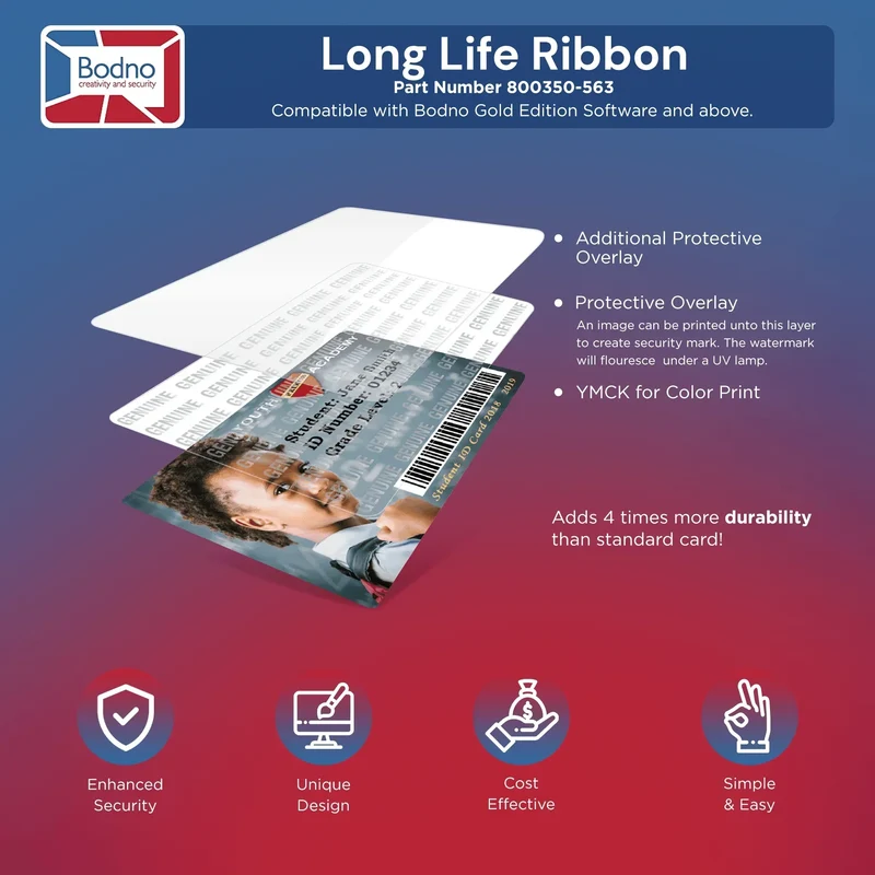 Zebra ZC350 Color Ribbon 800350-563 - YMCKLL - 200 prints