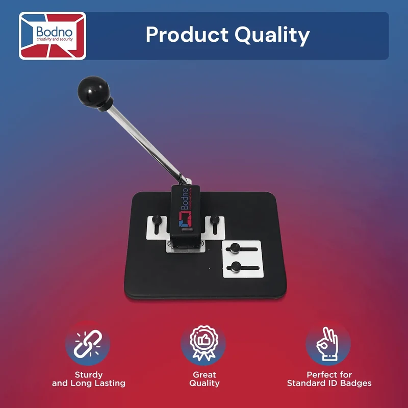 Heavy Duty Table Top Slot Punch for ID Cards (Works with All PVC Cards and ID Card Printers) Black