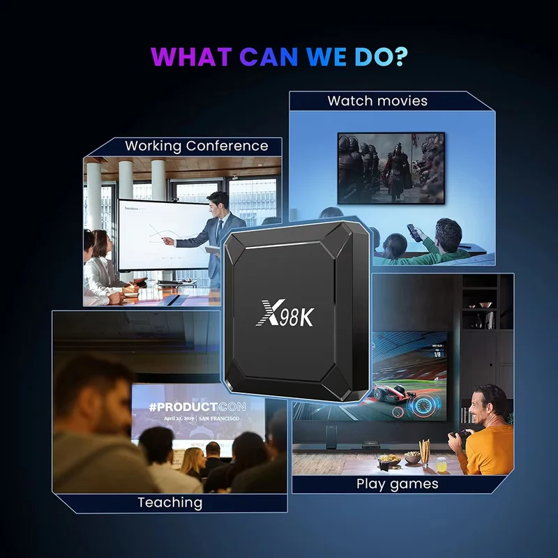 X98K Android 13 Rockchip RK3528 Quad Core TV-Box