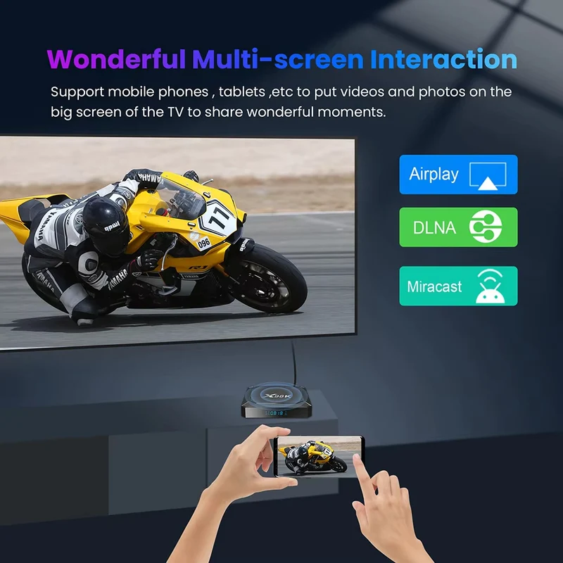 X98K Android 13 Rockchip RK3528 Quad Core TV-Box