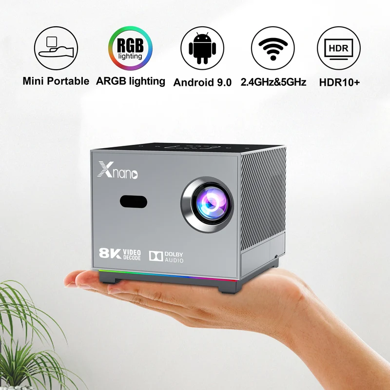 Tragbarer Miniprojektor 5G WIFI 720P Heimprojektor