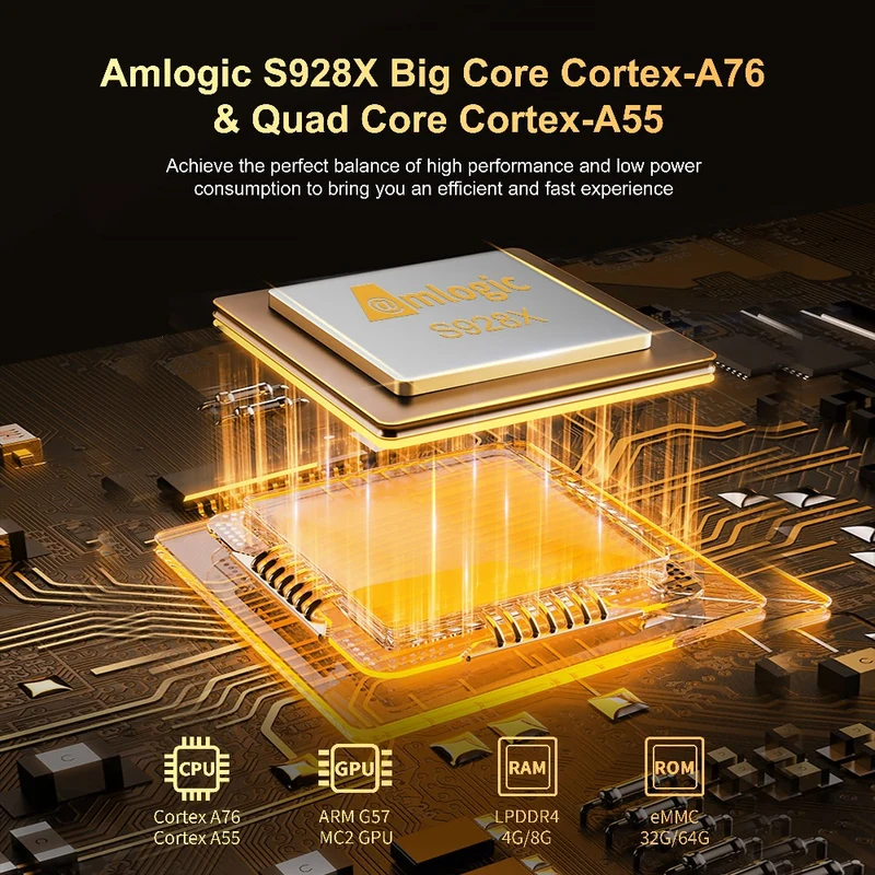 X96 X10 8K Android TV Box Amlogic S928X-J Penta-Core Prozessor Digital Signage Player
