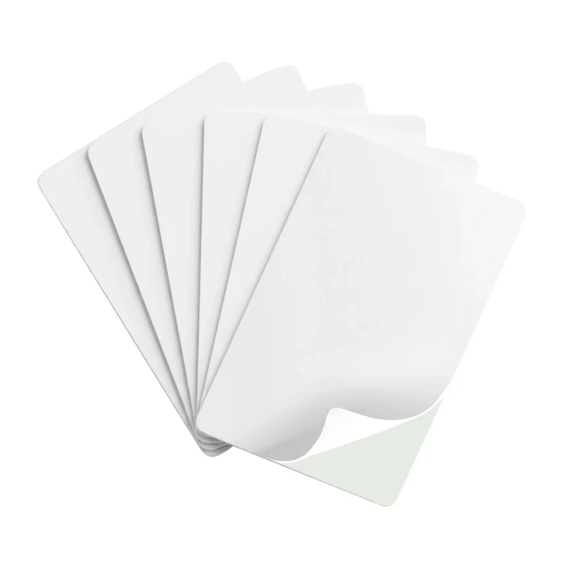 Mylar Adhesive Backed PVC Cards