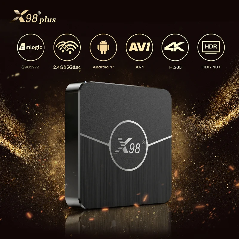 X98 Plus Amlogic S905W2 4K AV1 TV-Box Android Digital Signage Player