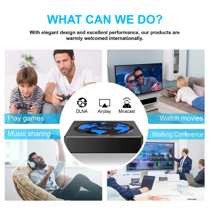 X98 Mini Amlogic S905W2 Android-TV-Box Quad-Core-Android Digital Signage Player