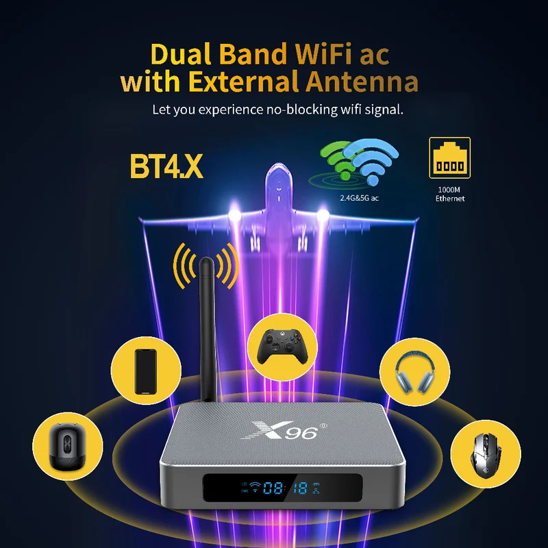 X96 X9 Amlogic S922X Hexa Core 4K TV Box S922X Android Digital Signage Player