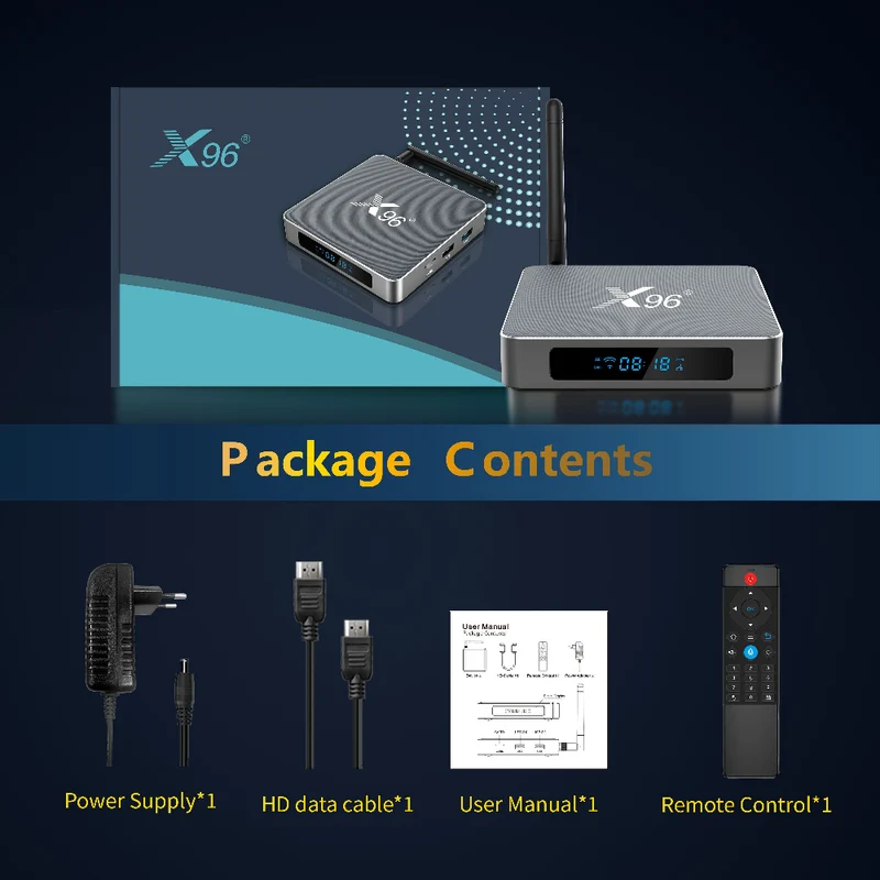 X96 X9 Amlogic S922X Hexa Core 4K TV Box S922X Android Digital Signage Player