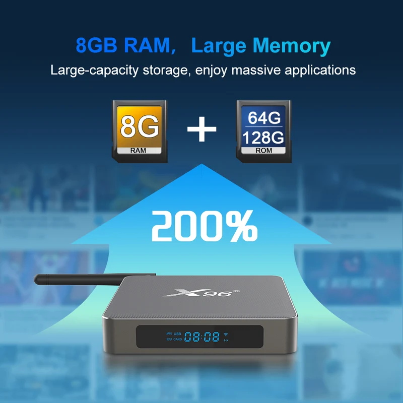 X96 X6 Quad Core Rockchip RK3566 Android TV Box