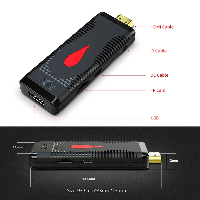 X96 S400 TV Stick Android 10 TV-Dongle