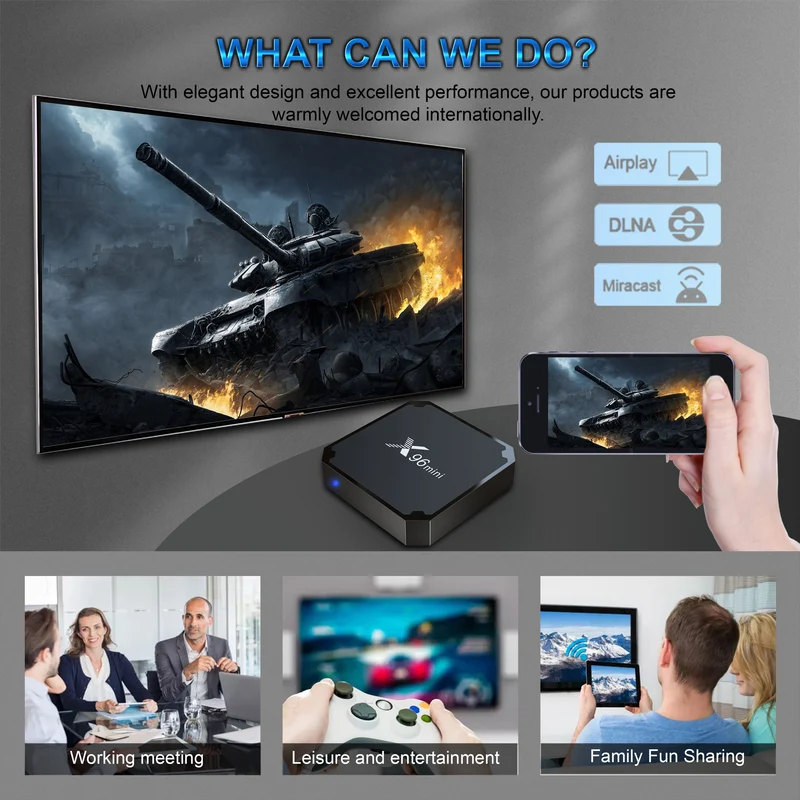 X96mini TV-Box Quad Core Amlogic S905W2 Set-Top-Box