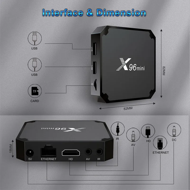 X96mini TV-Box Quad Core Amlogic S905W2 Set-Top-Box