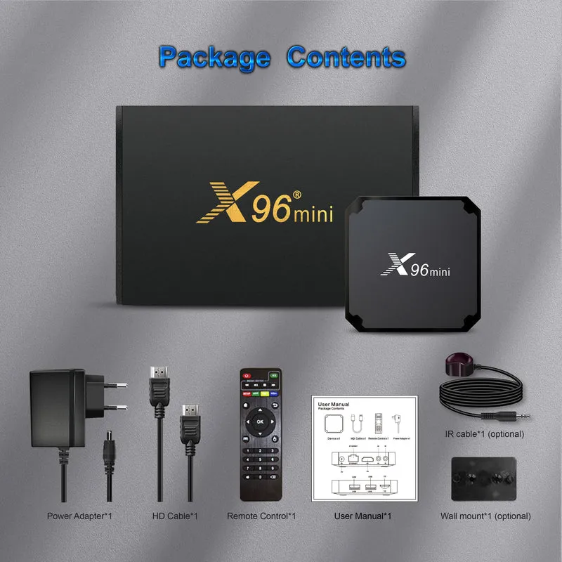 X96mini TV-Box Quad Core Amlogic S905W2 Set-Top-Box