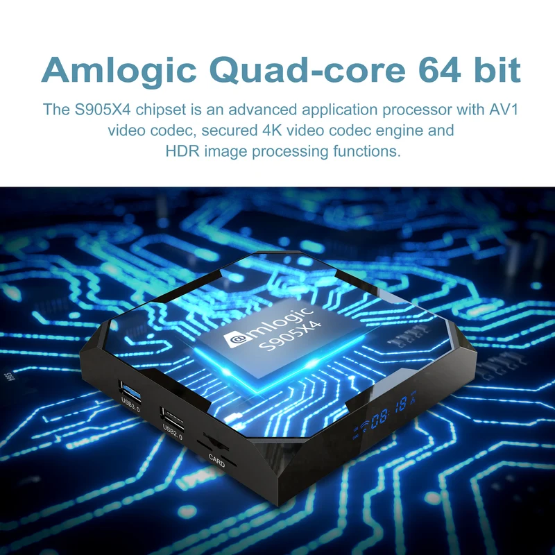X96 Max+ Ultra Quad Core Amlogic S905X4 TV-Box