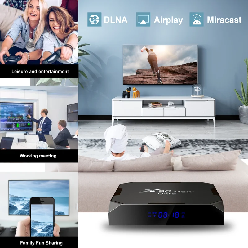 X96 Max+ Ultra Quad Core Amlogic S905X4 TV-Box