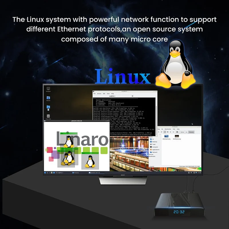 Linux TV Box-Lösung für Cloud Print/Cloud Server.
