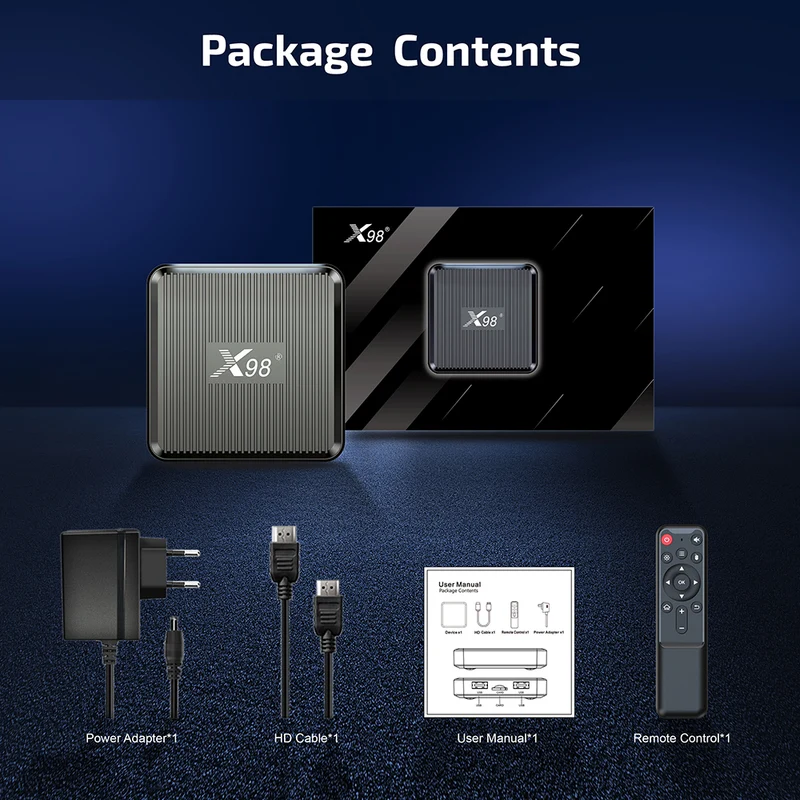 X98Q Amlogic S905W2 Quad Core 4K Doppel-WiFi-Android-TV-Box-Digital Signage-Player