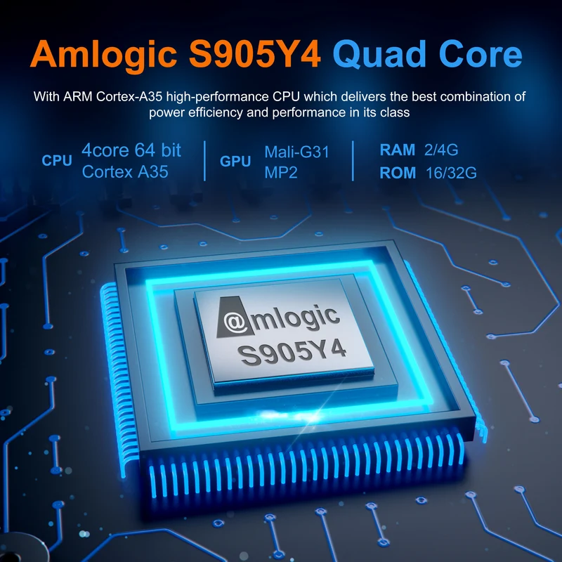 X98 S500 4K Android 11 TV-Stick Amlogic S905Y4 Quad-Core-TV-Dongle