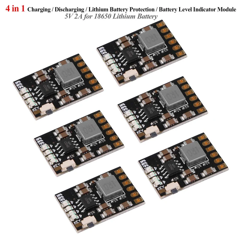 Akku-Ladeplatine integriertes Modul DIY PCB Board 5V (6 Stück)