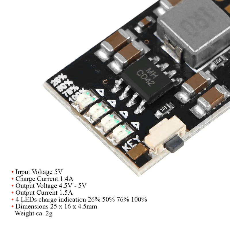 Akku-Ladeplatine integriertes Modul DIY PCB Board 5V (6 Stück)