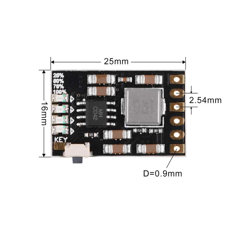 Akku-Ladeplatine integriertes Modul DIY PCB Board 5V (6 Stück)
