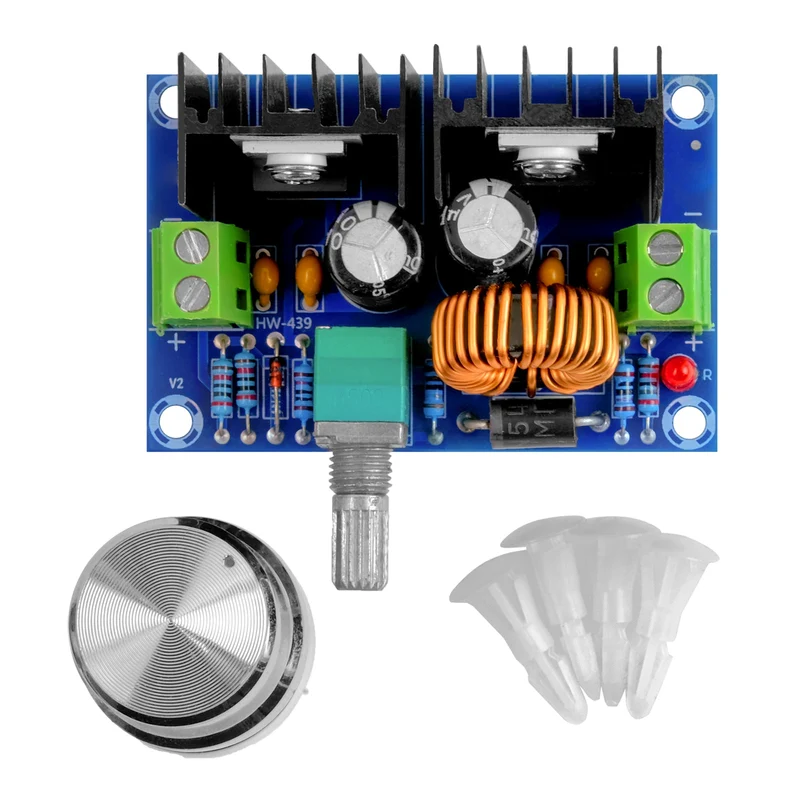 XH-M401 DC-DC Step Down Buck Converter XL4016E1, Einstellbar 4-40V bis 1.25-36V 8A kompatibel mit Arduino