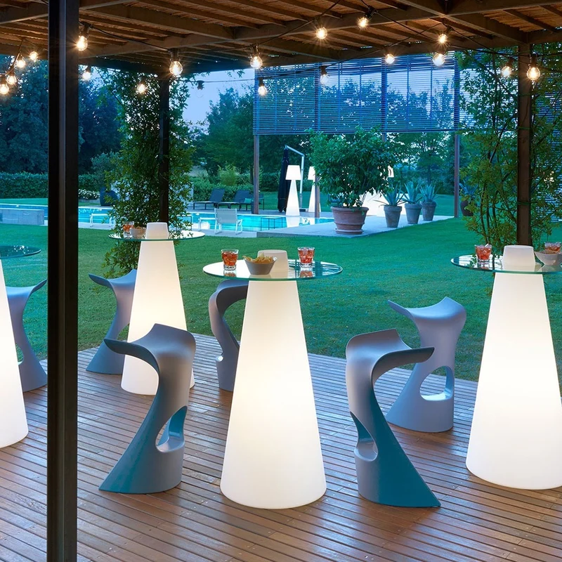 Slide Design Peak Lighted High Table