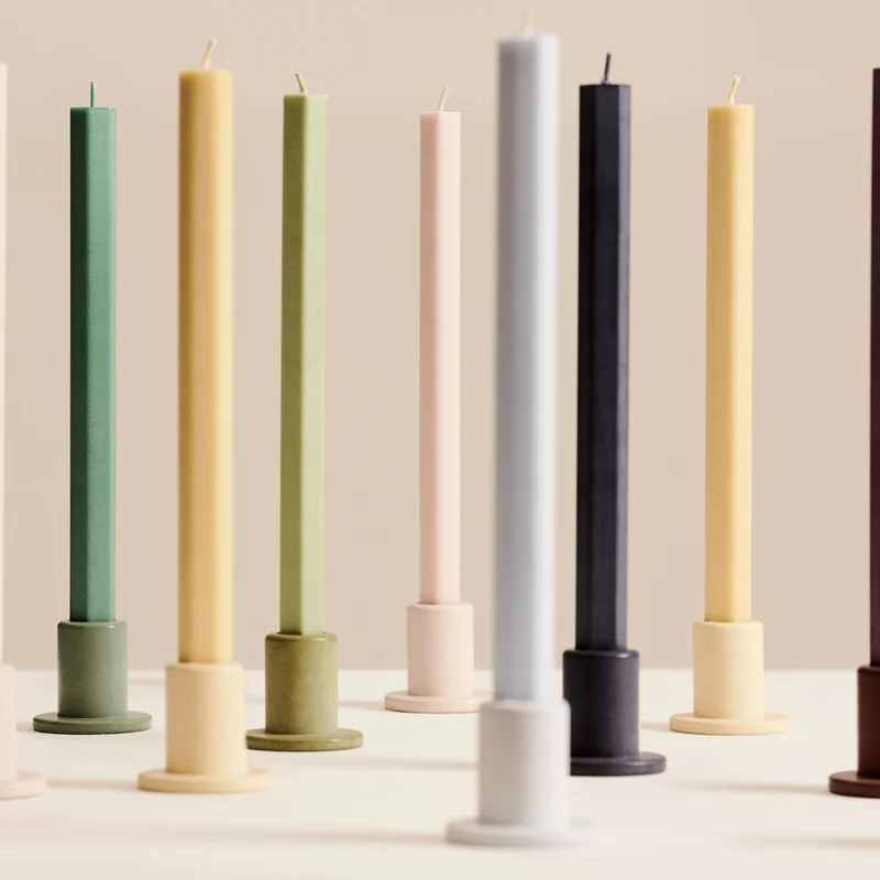 Hay Hexagon Candle - Set of 4