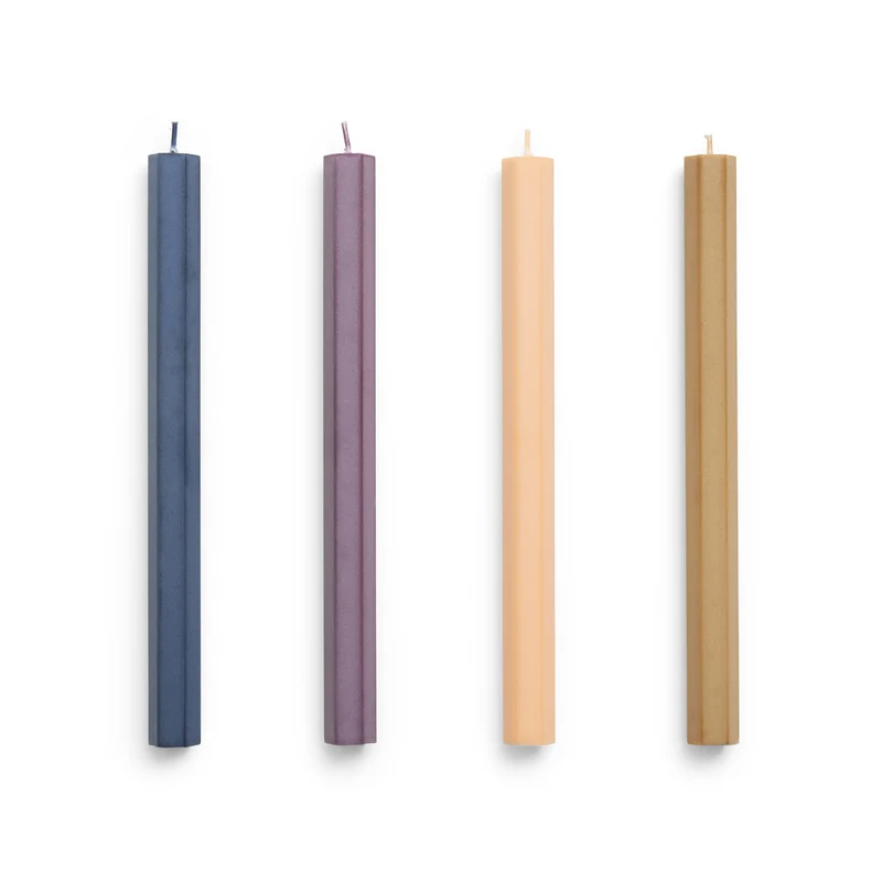 Hay Hexagon Candle - Set of 4