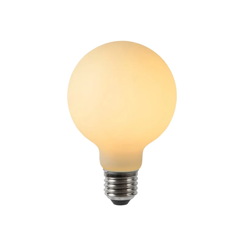 Lucide LED Filament Bulb E27 G80 Opal - 500lm 2700K - Dimmable