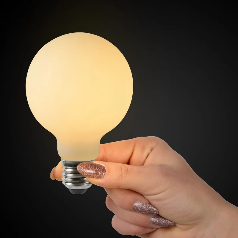 Lucide LED Filament Bulb E27 G80 Opal - 500lm 2700K - Dimmable