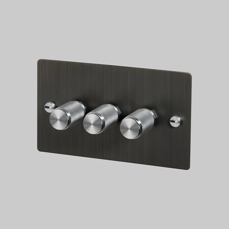 Buster + Punch Dimmer Switch Cross 1G-4G 120W