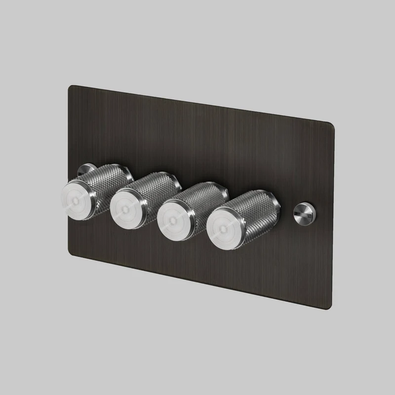 Buster + Punch Dimmer Switch Cross 1G-4G 120W