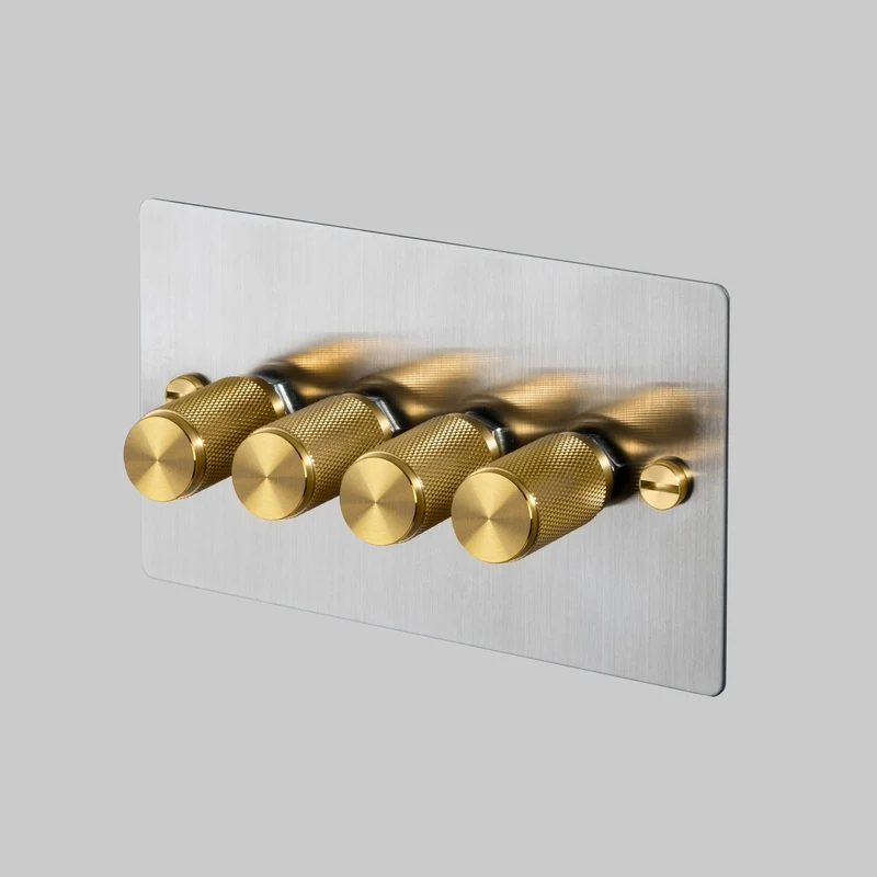 Buster + Punch Dimmer Switch Cross 1G-4G 120W