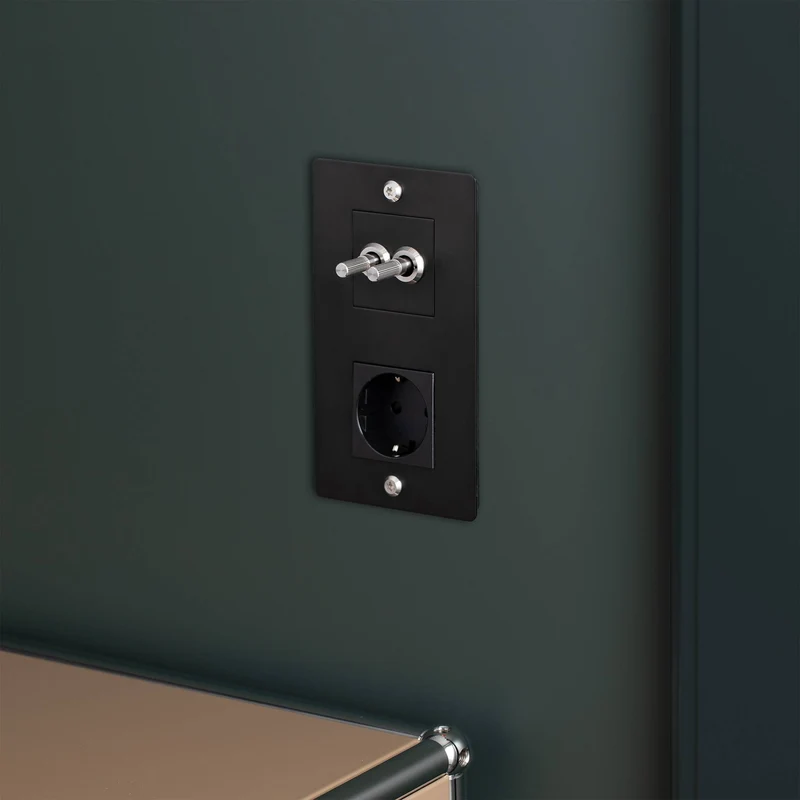 Buster + Punch Wall Plate Vertical with Infills